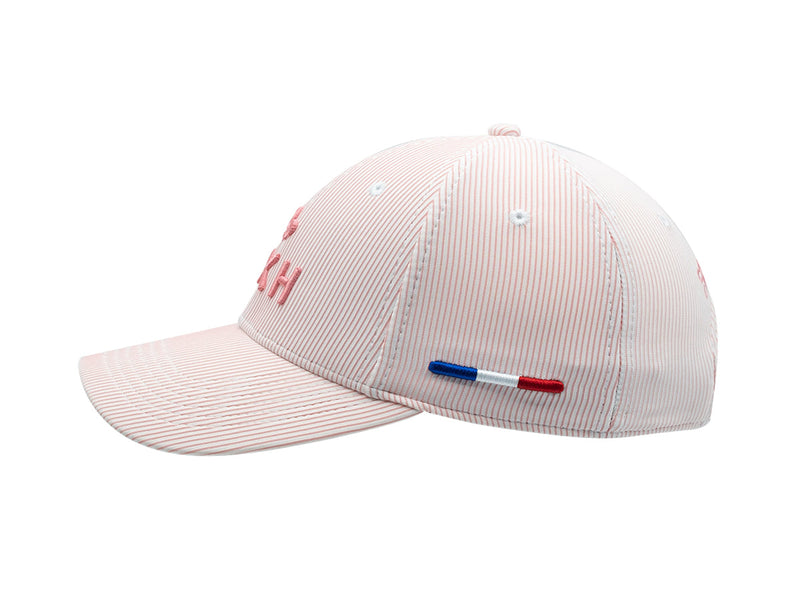 LXH Casquette « Héritage » Rayée Ton sur Ton Rose