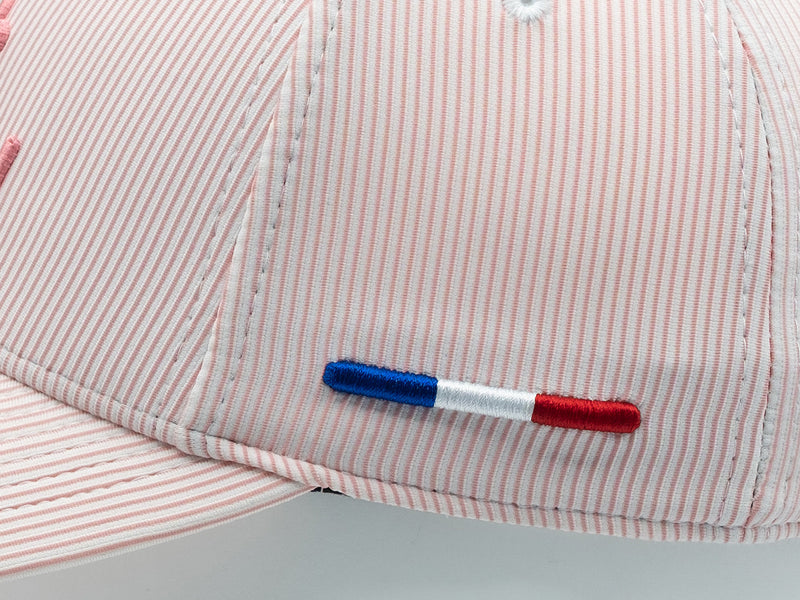 LXH Casquette « Héritage » Rayée Ton sur Ton Rose