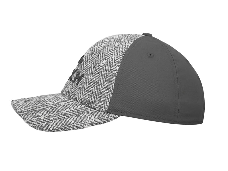 LXH Casquette « Héritage » Ton sur Ton Bi-Matière Chevron Moucheté Gris Perle