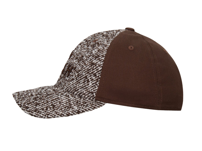 LXH Casquette « Héritage » Ton sur Ton Bi-Matière Sergé Moucheté Marron
