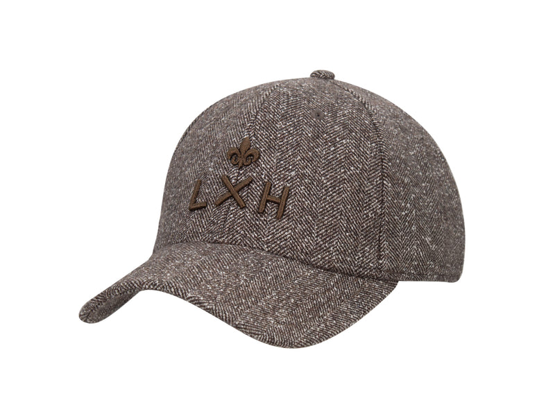 LXH Casquette « Héritage » Ton sur Ton Chevron Abstrait Marron