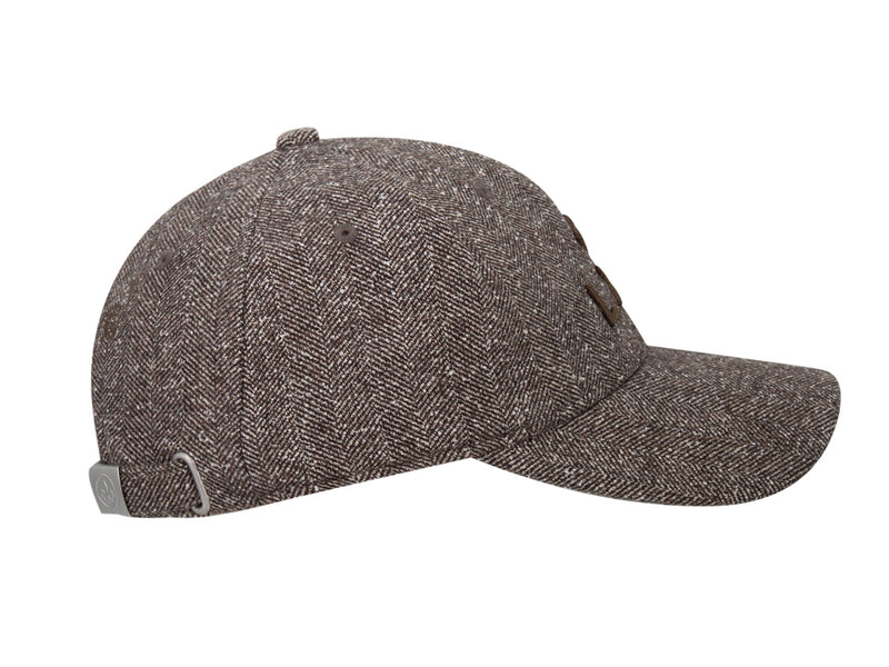 LXH Casquette « Héritage » Ton sur Ton Chevron Abstrait Marron