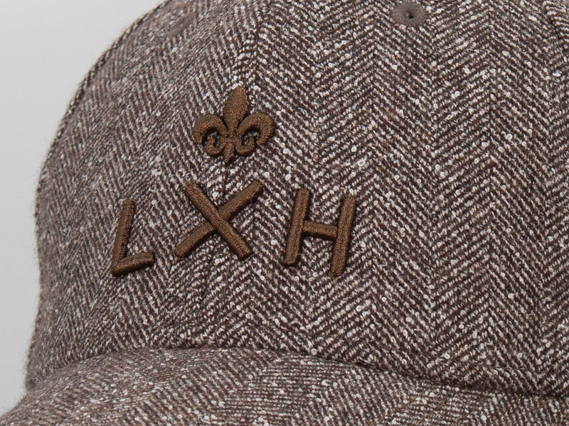 LXH Casquette « Héritage » Ton sur Ton Chevron Abstrait Marron