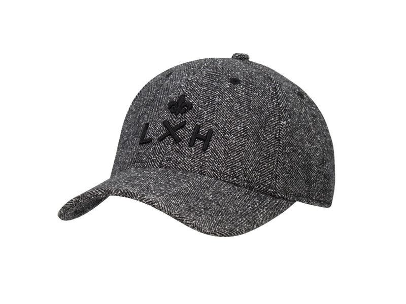 LXH Casquette « Héritage » Ton sur Ton Chevron Abstrait Noir