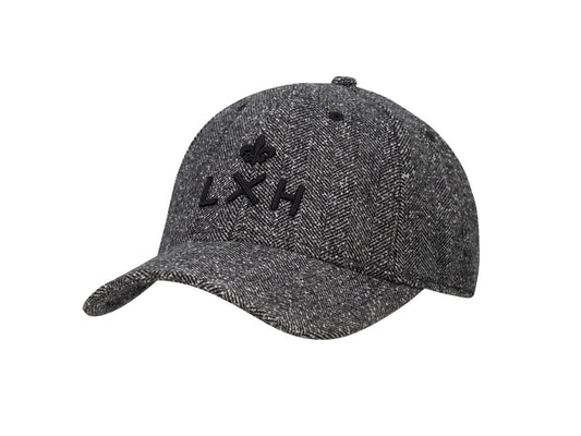 LXH Casquette « Héritage » Ton sur Ton Chevron Abstrait Noir