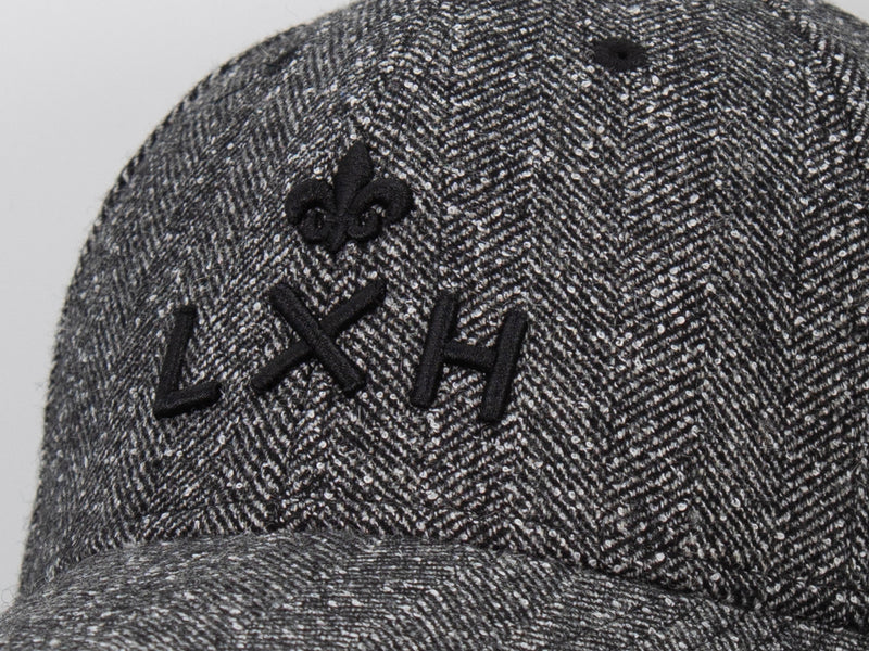 LXH Casquette « Héritage » Ton sur Ton Chevron Abstrait Noir