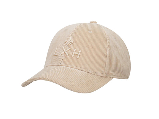 LXH Casquette « Héritage » Velours Côtelé Ton sur Ton Beige
