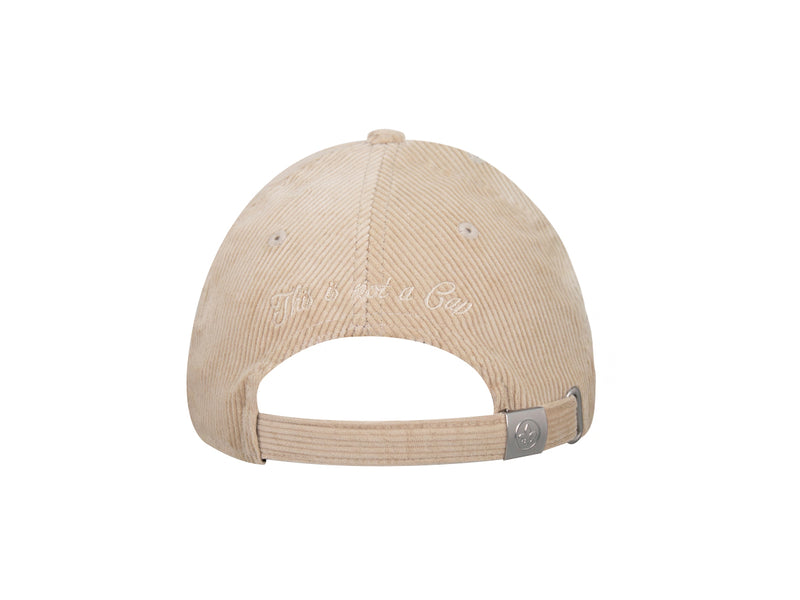 LXH Casquette « Héritage » Velours Côtelé Ton sur Ton Beige
