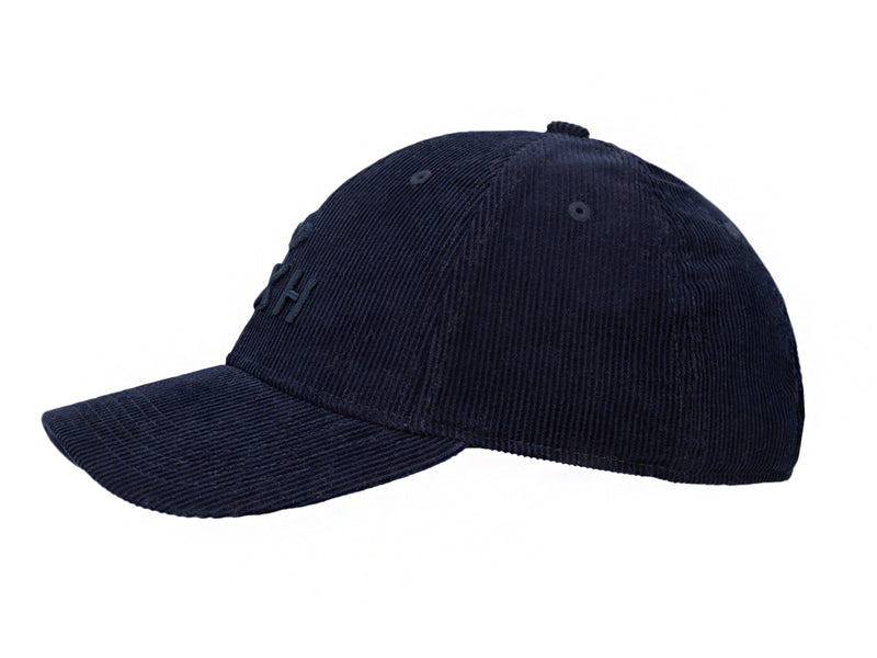 LXH Casquette « Héritage » Velours Côtelé Ton sur Ton Bleu Marine