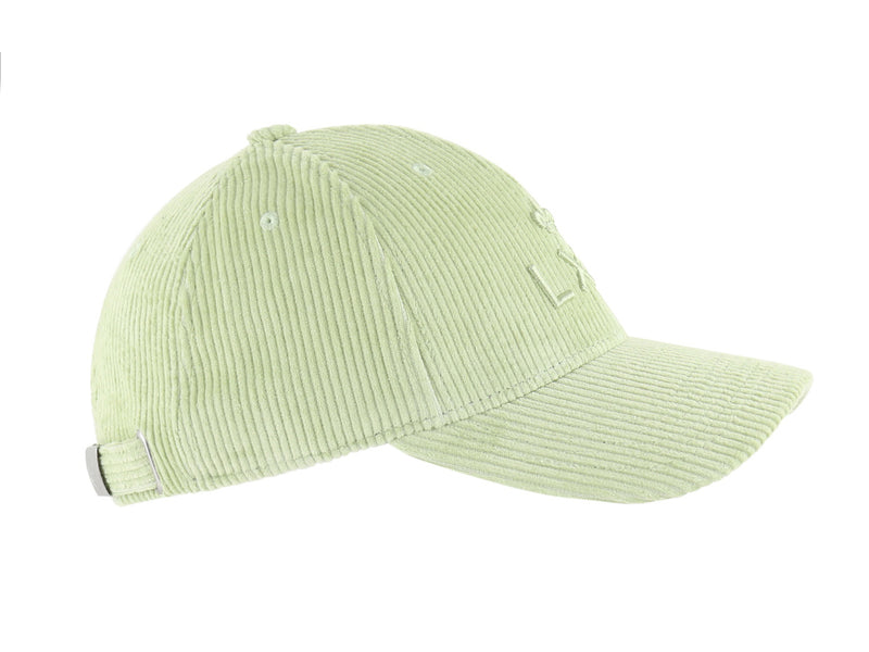 LXH Casquette « Héritage » Velours Côtelé Ton sur Ton Vert Pastel