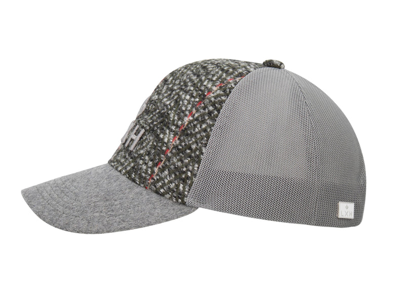 LXH Casquette « Évasion » Bi-Matière Chevron / Feutrine Gris Kaki