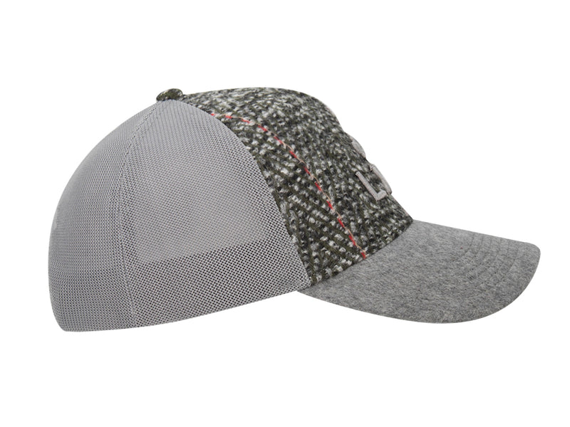 LXH Casquette « Évasion » Bi-Matière Chevron / Feutrine Gris Kaki