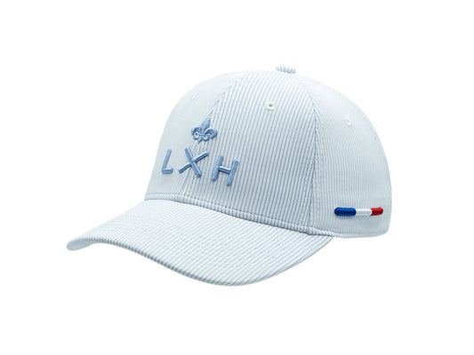 LXH Casquette « Héritage » Rayée Ton sur Ton Bleu