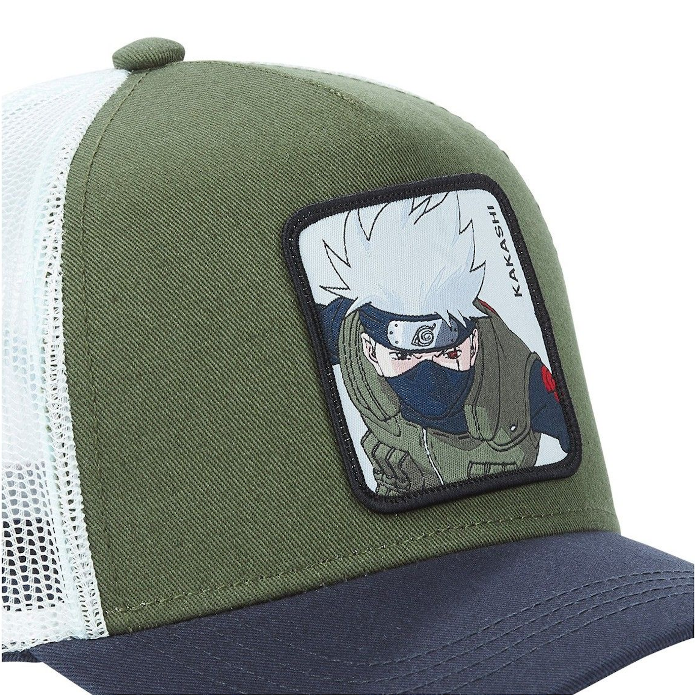 CAPSLAB Casquette Trucker Naruto Kakashi Vert