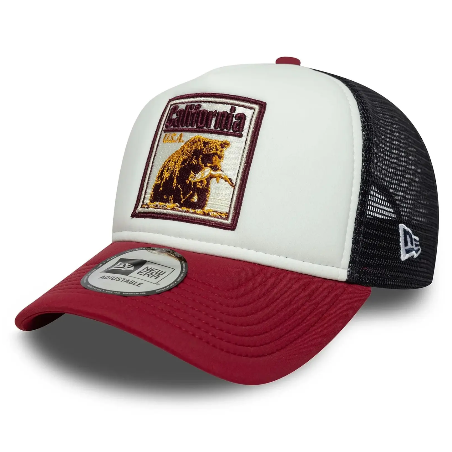 New Era California Grizzly Graphic Patch Trucker