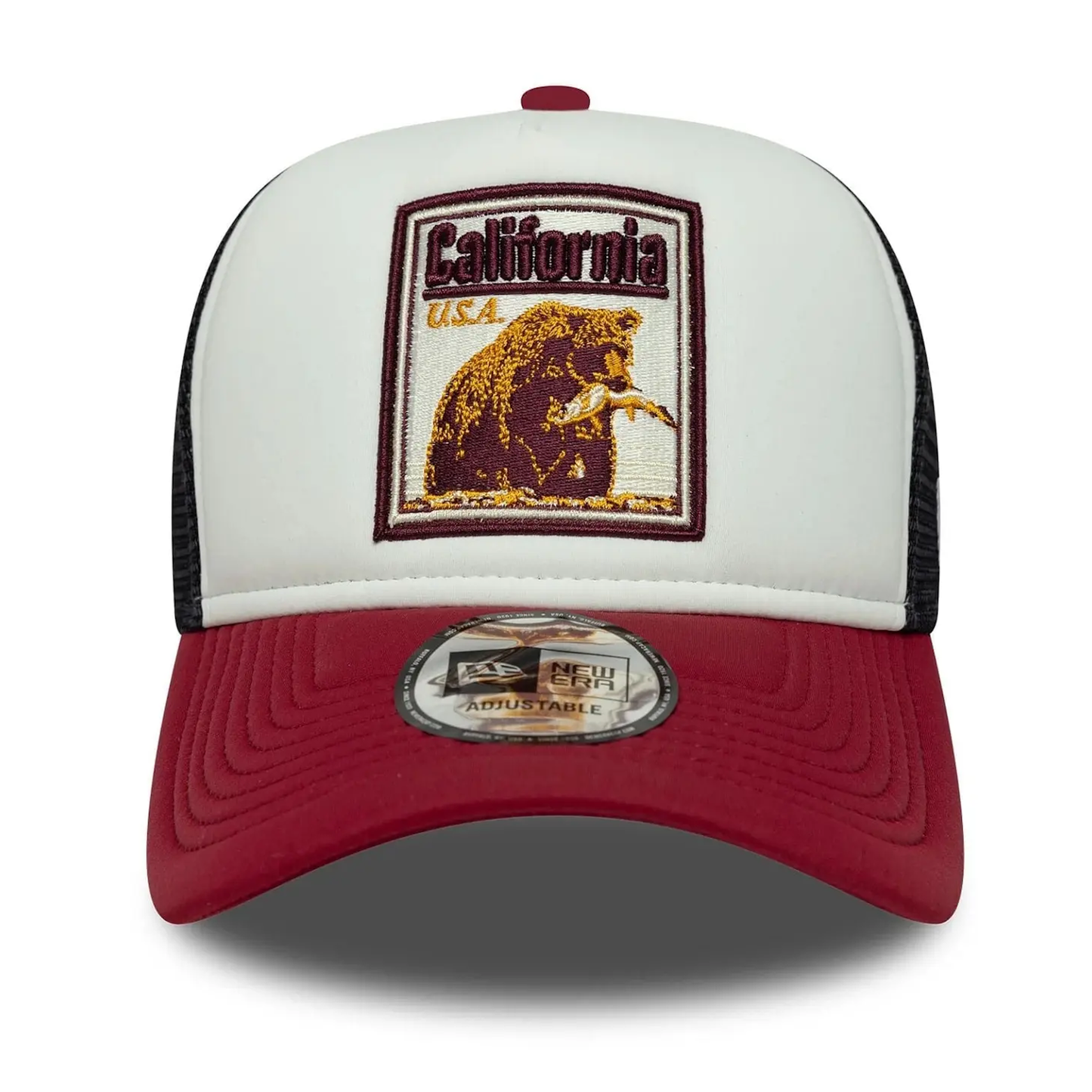 New Era California Grizzly Graphic Patch Trucker