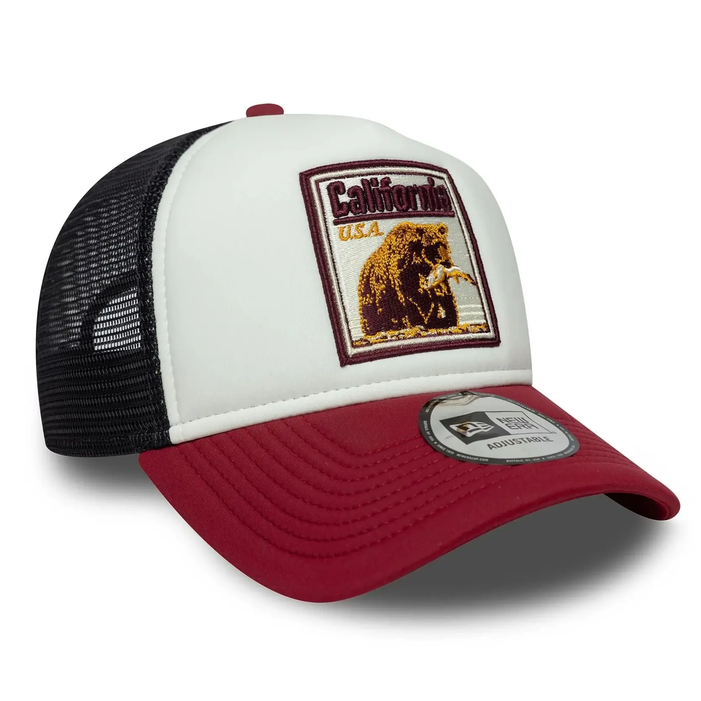 New Era California Grizzly Graphic Patch Trucker