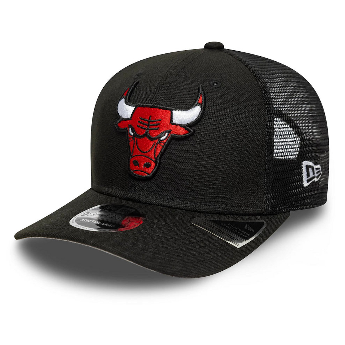 New Era Chicago Bulls NBA Official Team Colour Noir 9SEVENTY Stretch Snap