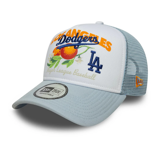 New Era Fruit Graphic LA Dodgers 9FORTY A-Frame Pastel Blue