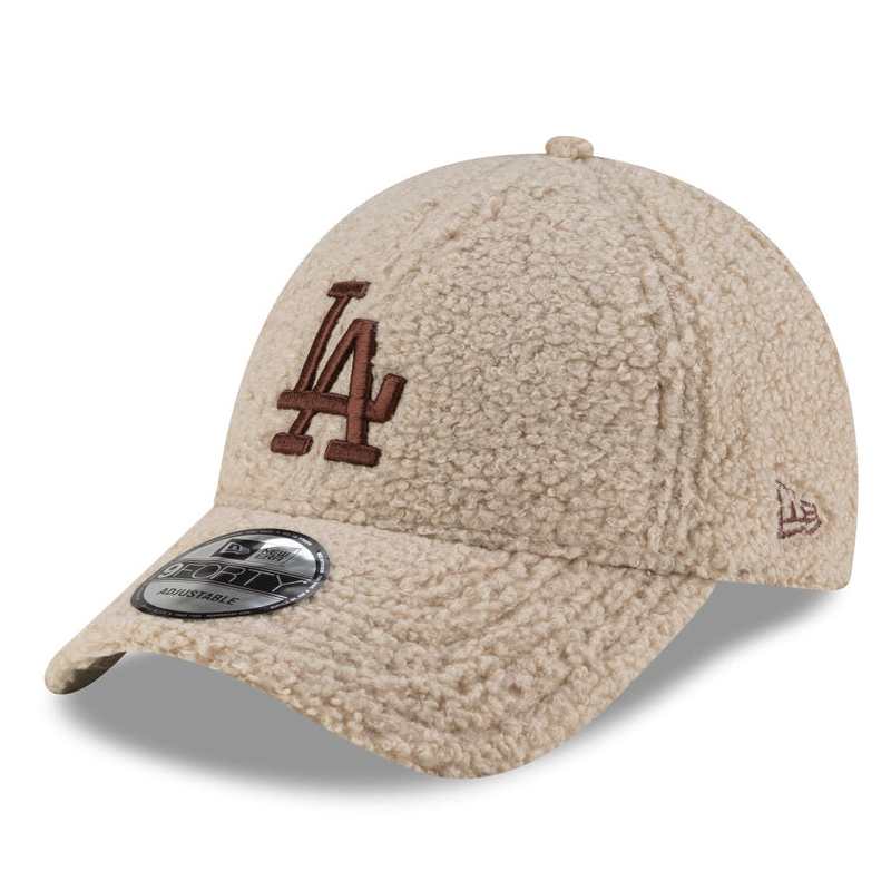 New Era LA Dodgers MLB Borg 9Forty Light Beige