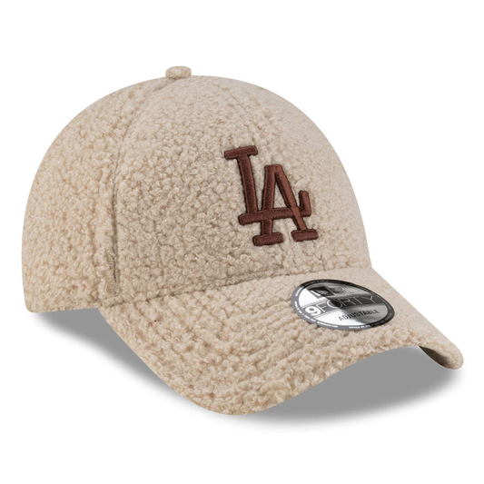 New Era LA Dodgers MLB Borg 9Forty Light Beige