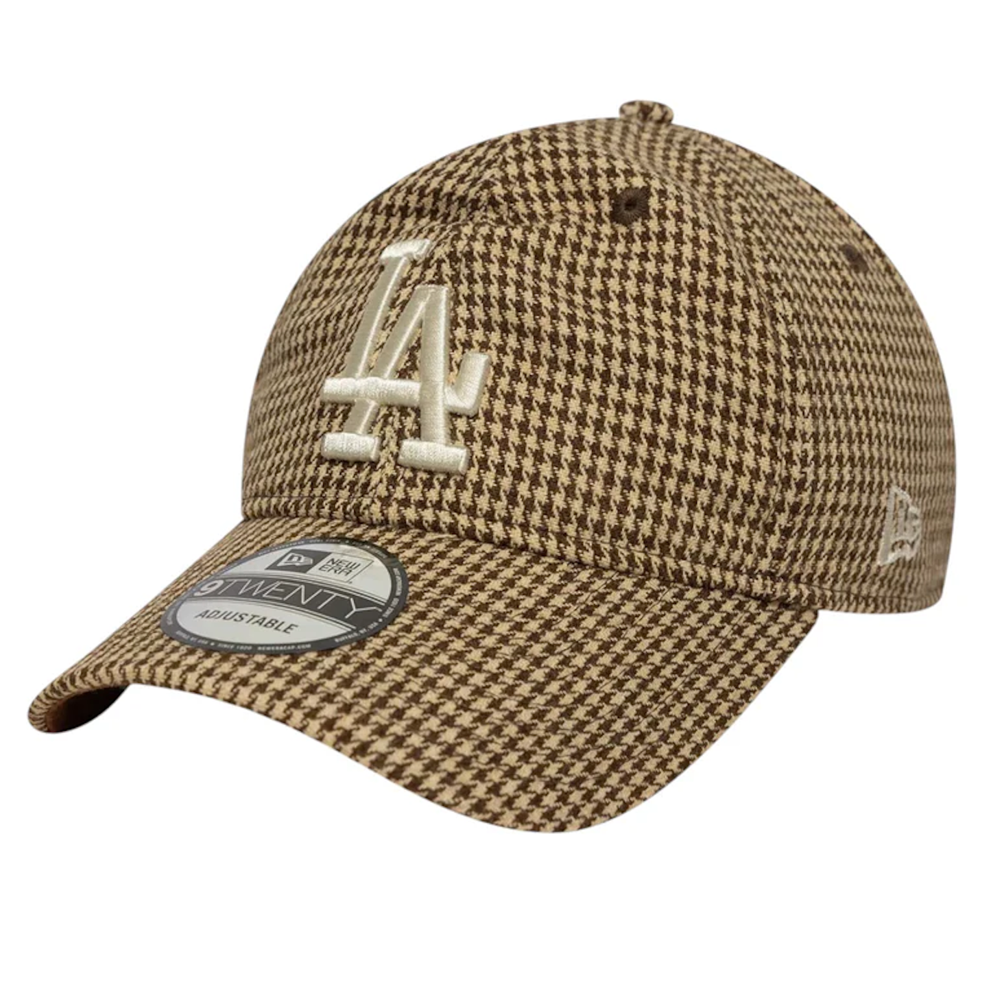 New Era LA Dodgers MLB Houndstooth Brown 9Twenty