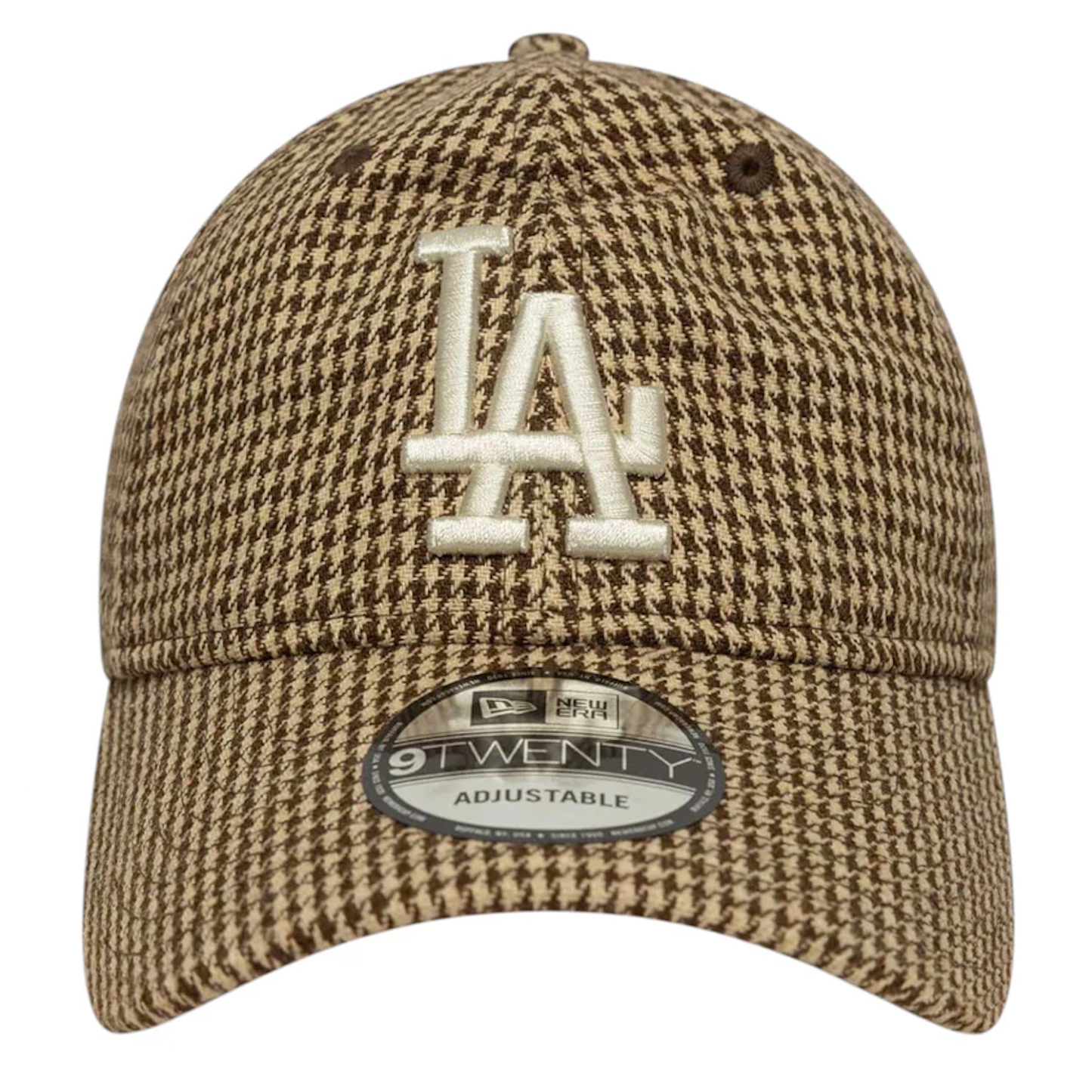 New Era LA Dodgers MLB Houndstooth Brown 9Twenty