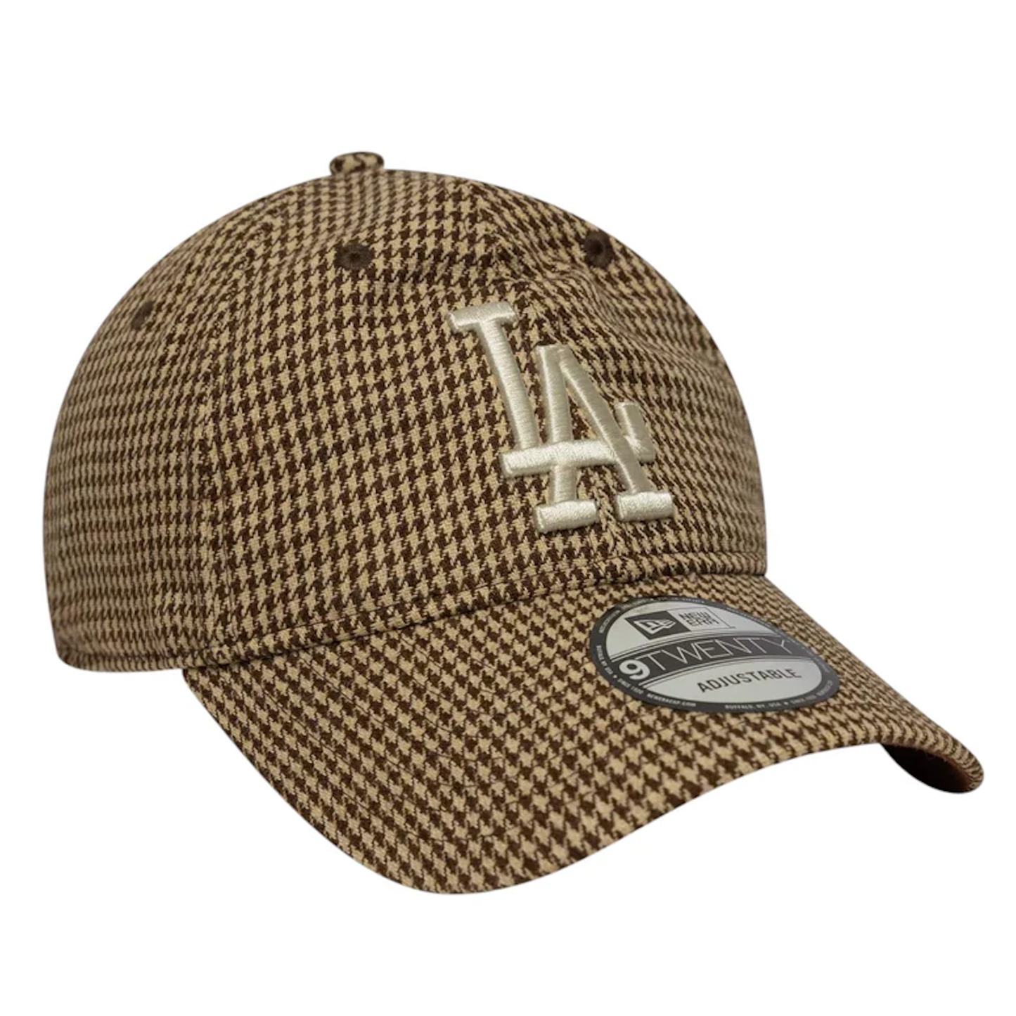 New Era LA Dodgers MLB Houndstooth Brown 9Twenty
