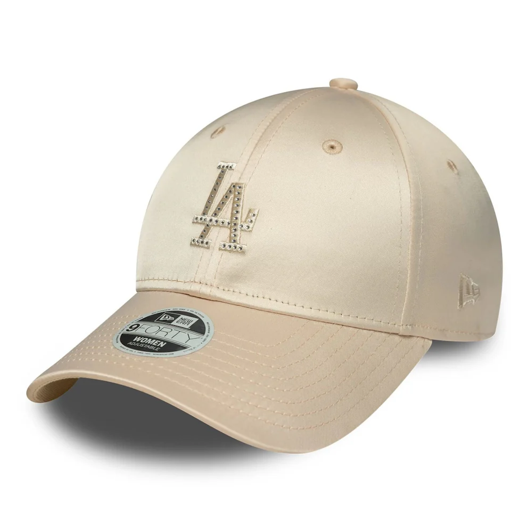 New Era LA Dodgers MLB Satin Rhinestone Cream 9FORTY Women