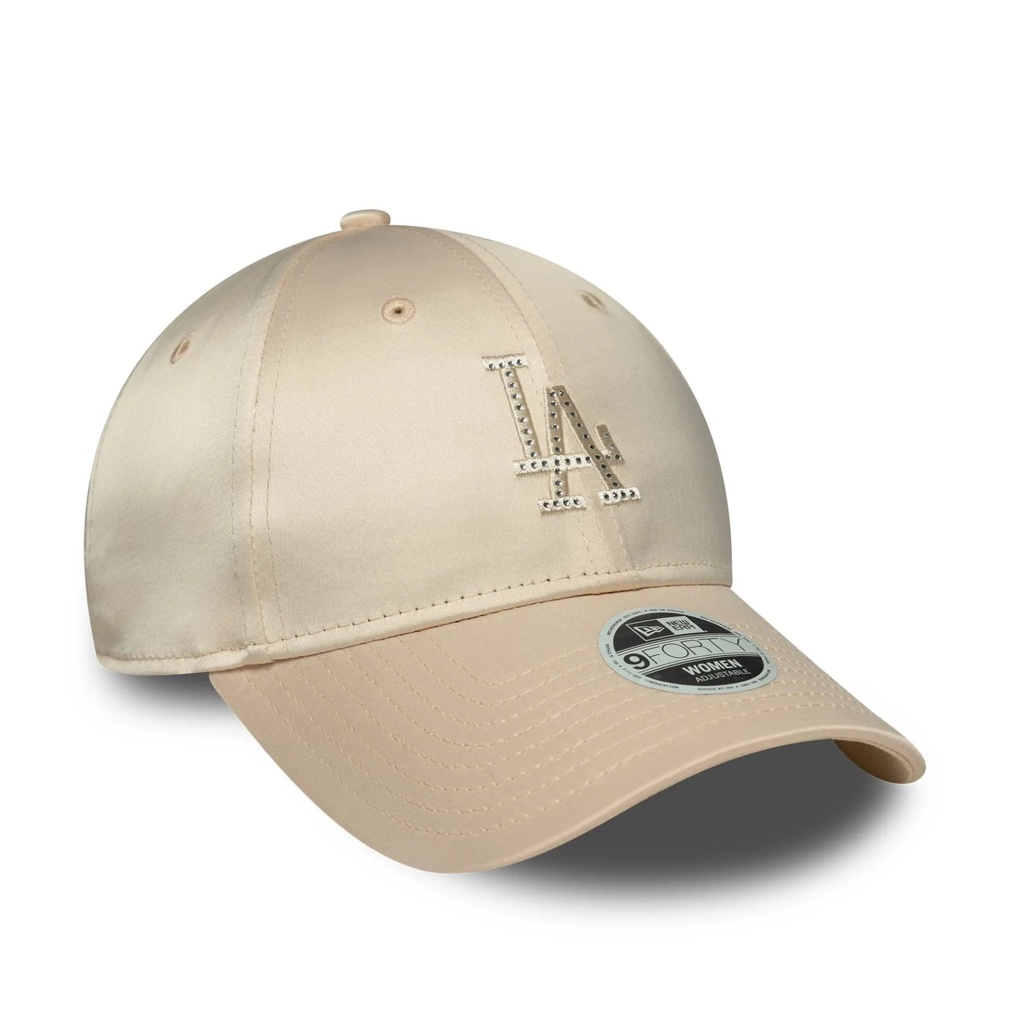 New Era LA Dodgers MLB Satin Rhinestone Cream 9FORTY Women