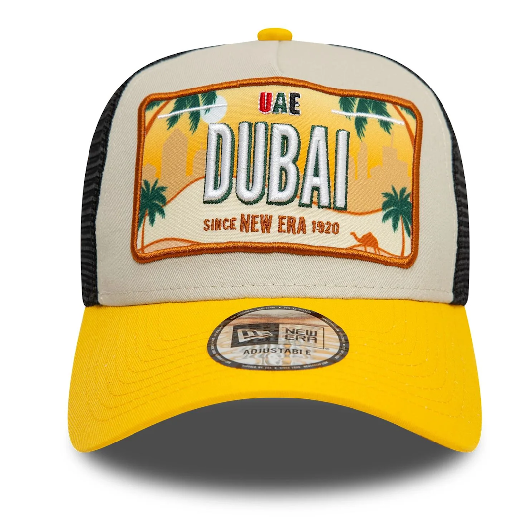 New Era Dubai License Plate Yellow Cream 9FORTY