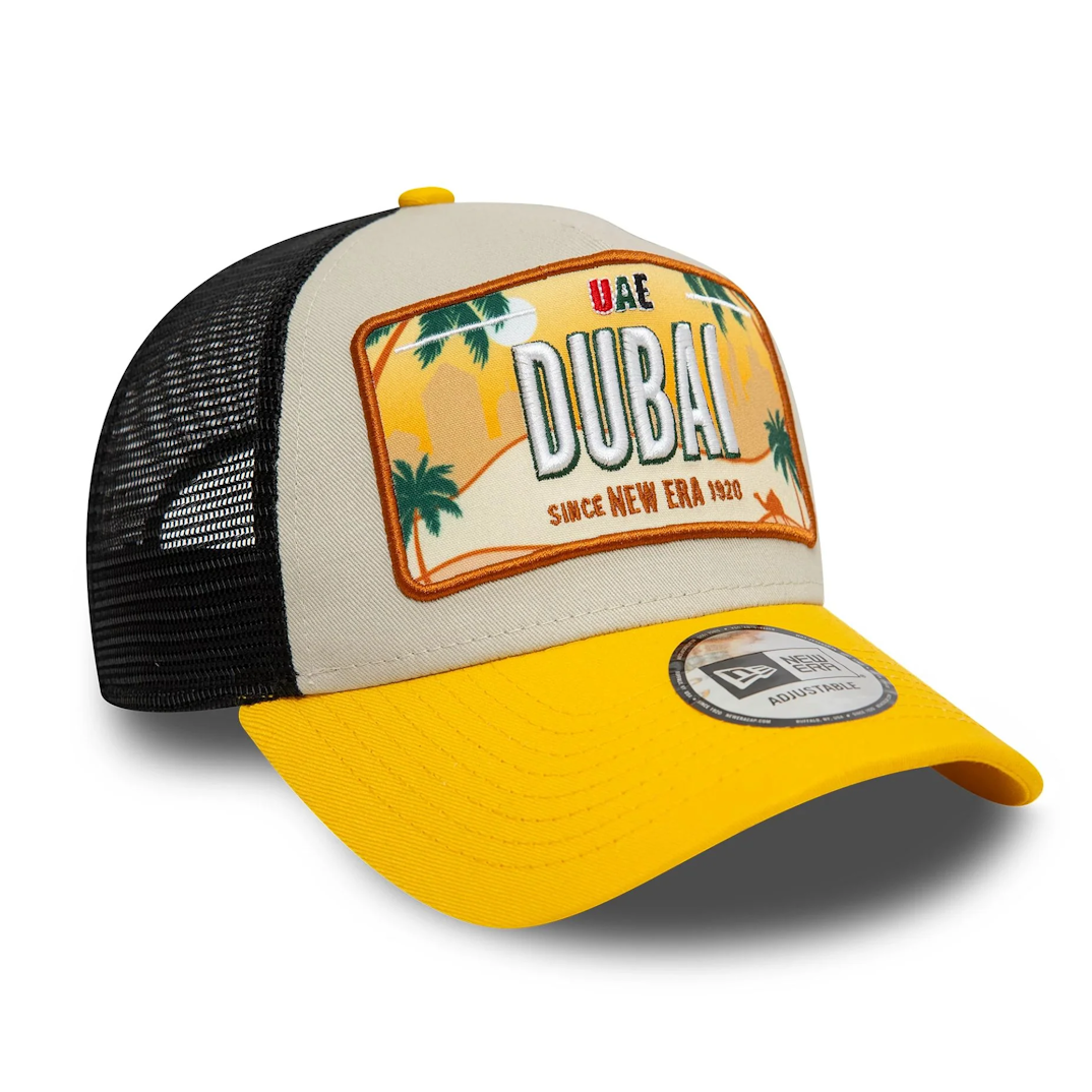 New Era Dubai License Plate Yellow Cream 9FORTY