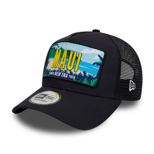 New Era Maui Hawaii License Plate Navy 9FORTY