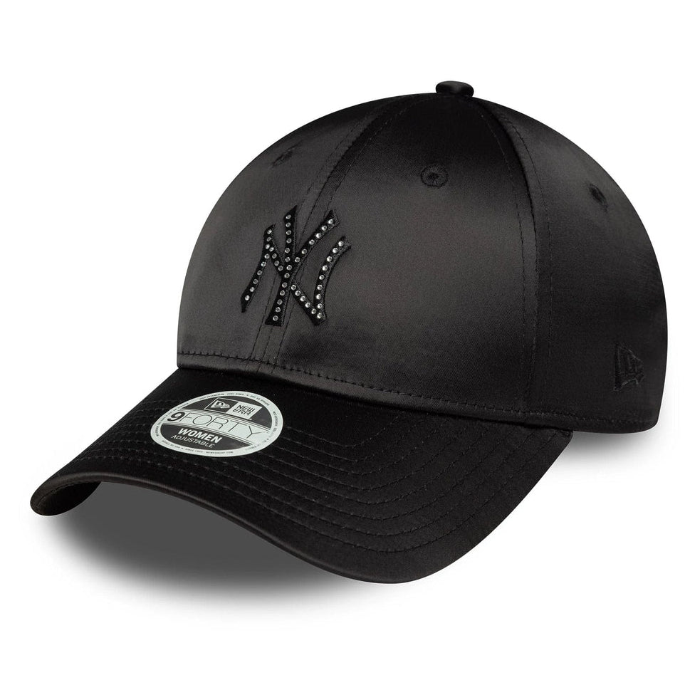 New Era New York Yankees MLB Satin Rhinestone Black 9FORTY Women