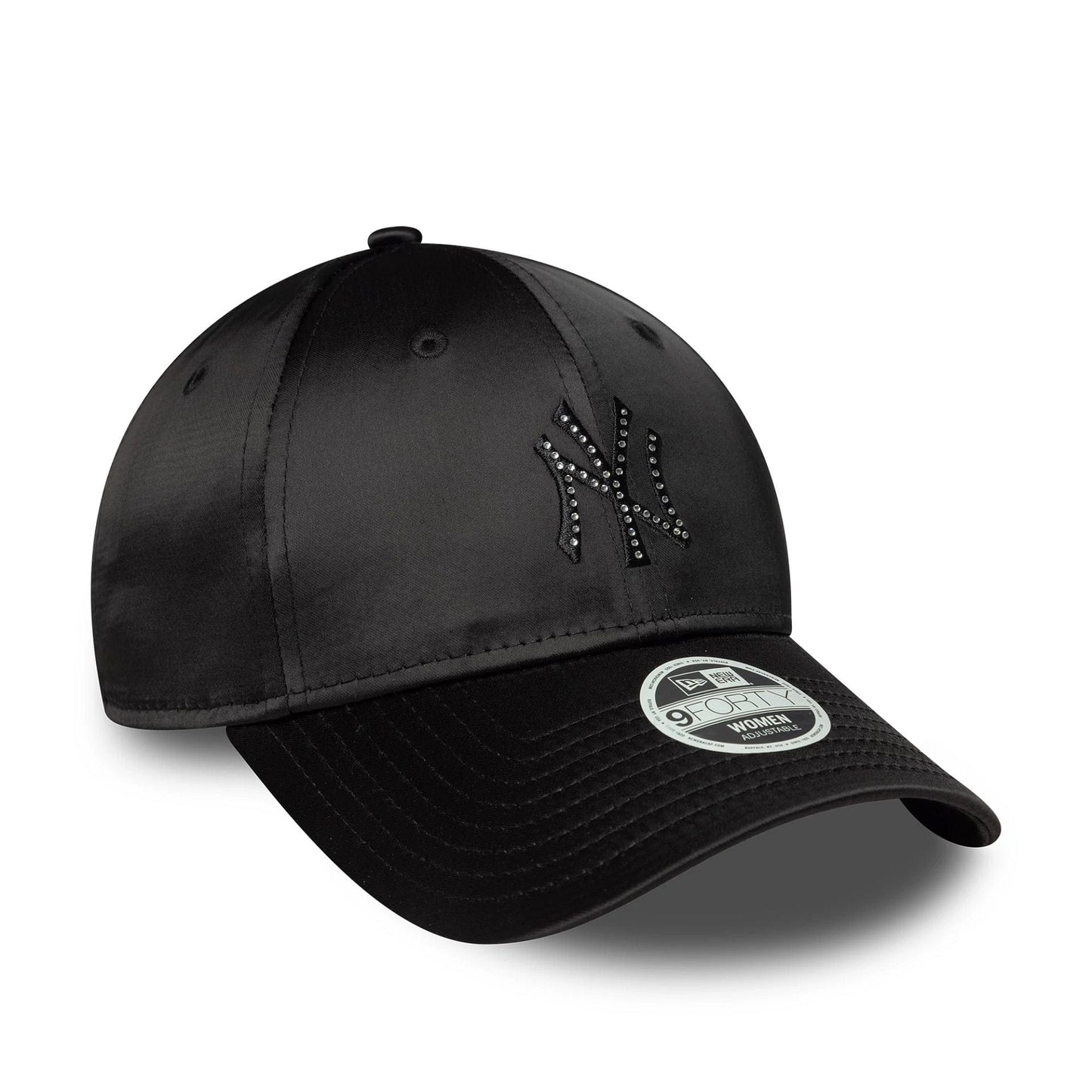 New Era New York Yankees MLB Satin Rhinestone Black 9FORTY Women