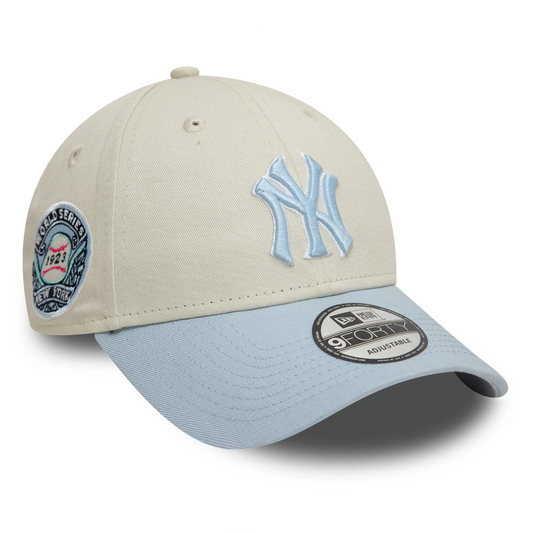 New Era New York Yankees 9FORTY World Series Patch Ivory-Pale Blue