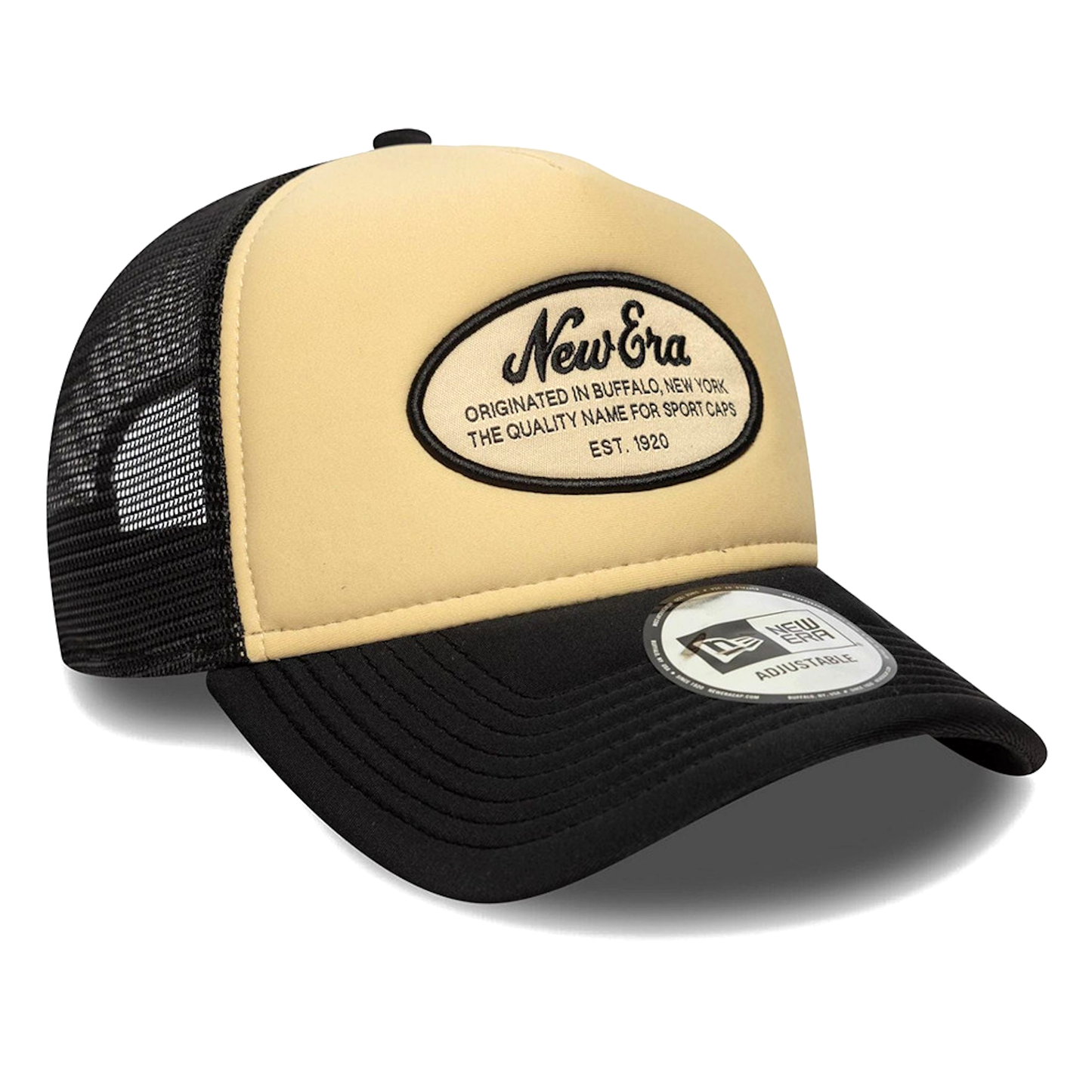 New Era Oval Foam Patch Trucker Hat Multicolor