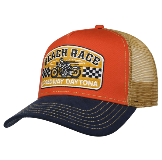 Stetson Beach Race Orange Navy