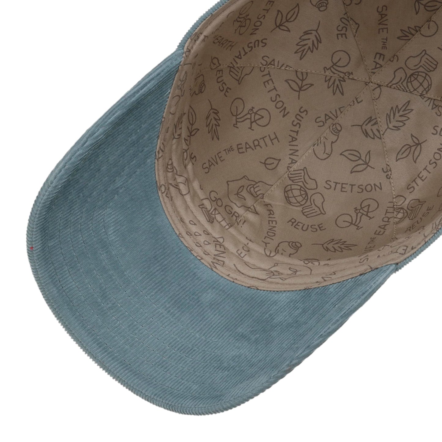 Stetson Casquette Sustainable Corduroy Bleu