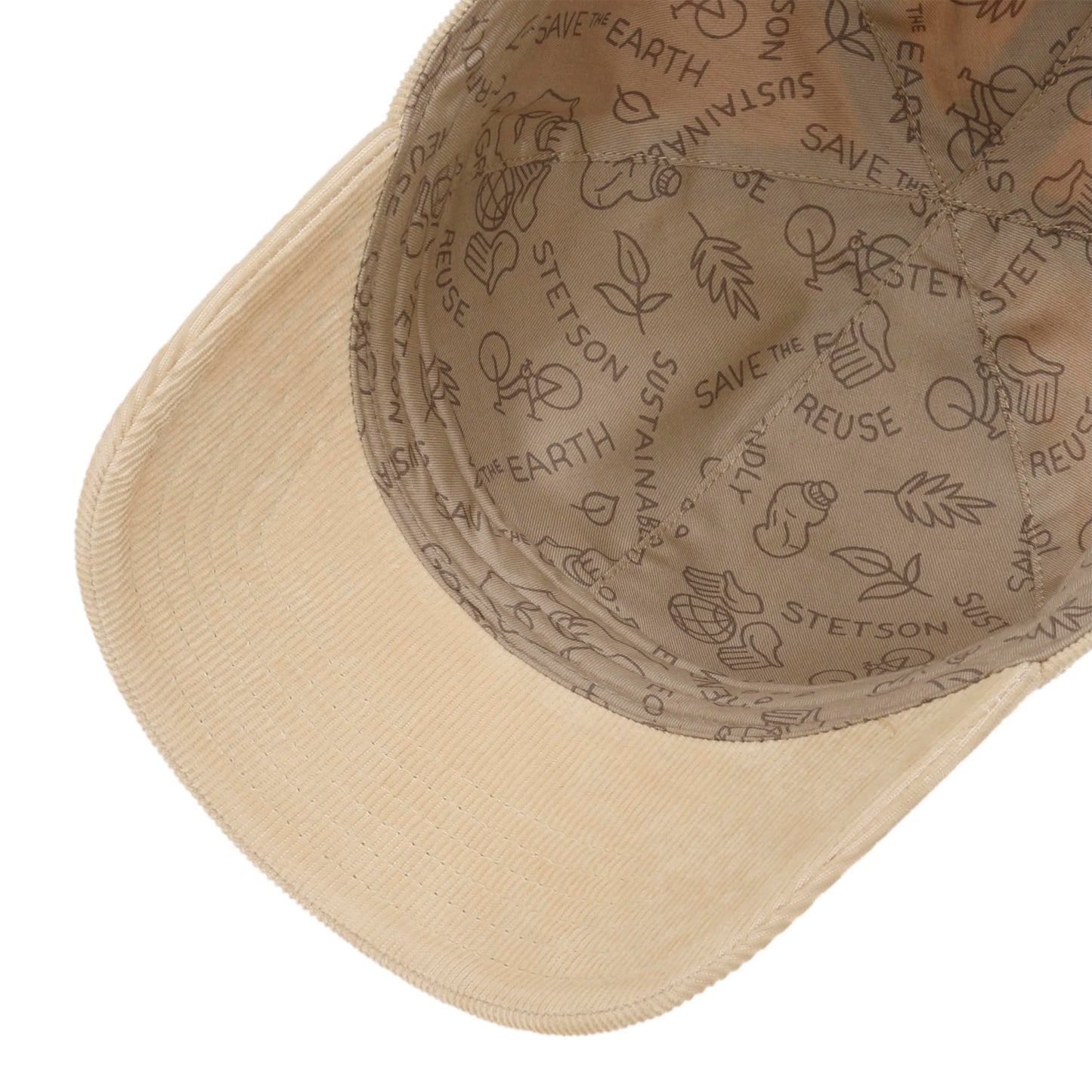 Stetson Casquette Sustainable Corduroy Beige Clair