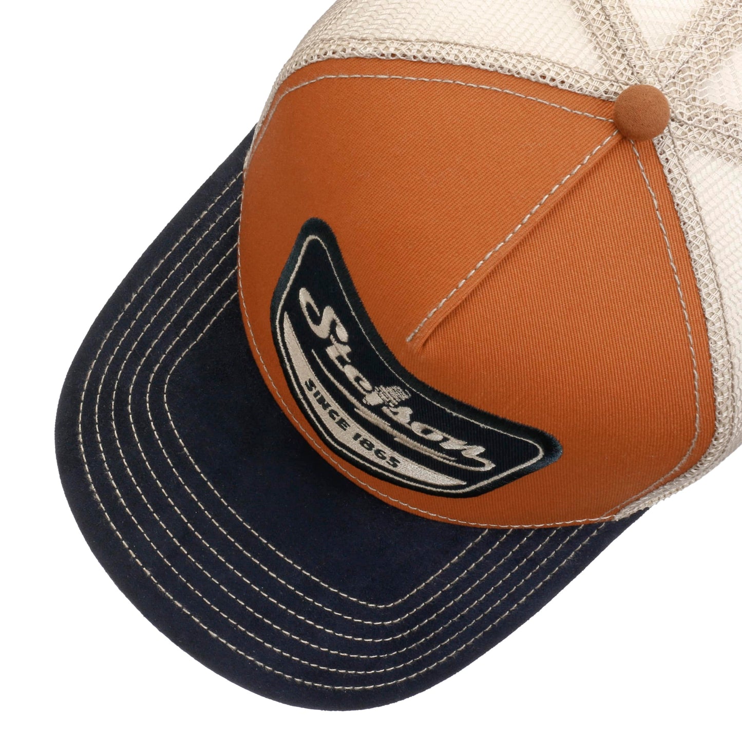 Stetson Casquette Trucker Spark Plug Navy Maroun