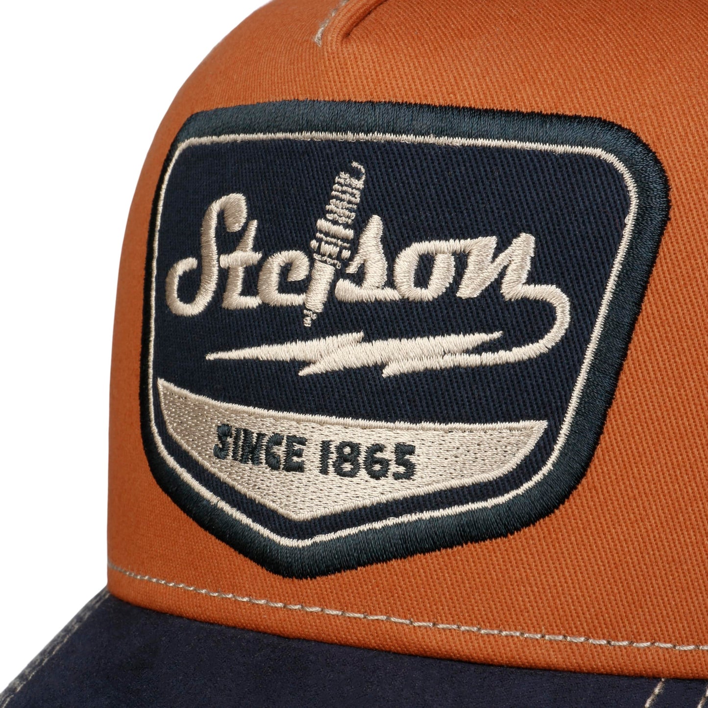 Stetson Casquette Trucker Spark Plug Navy Maroun