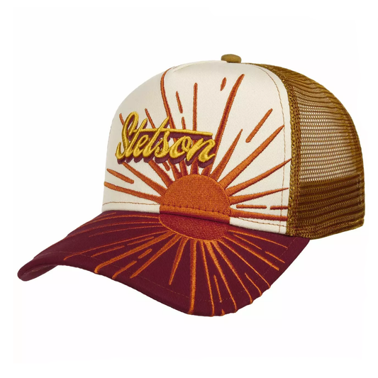 Stetson Rising Sun Trucker Orange Rouge