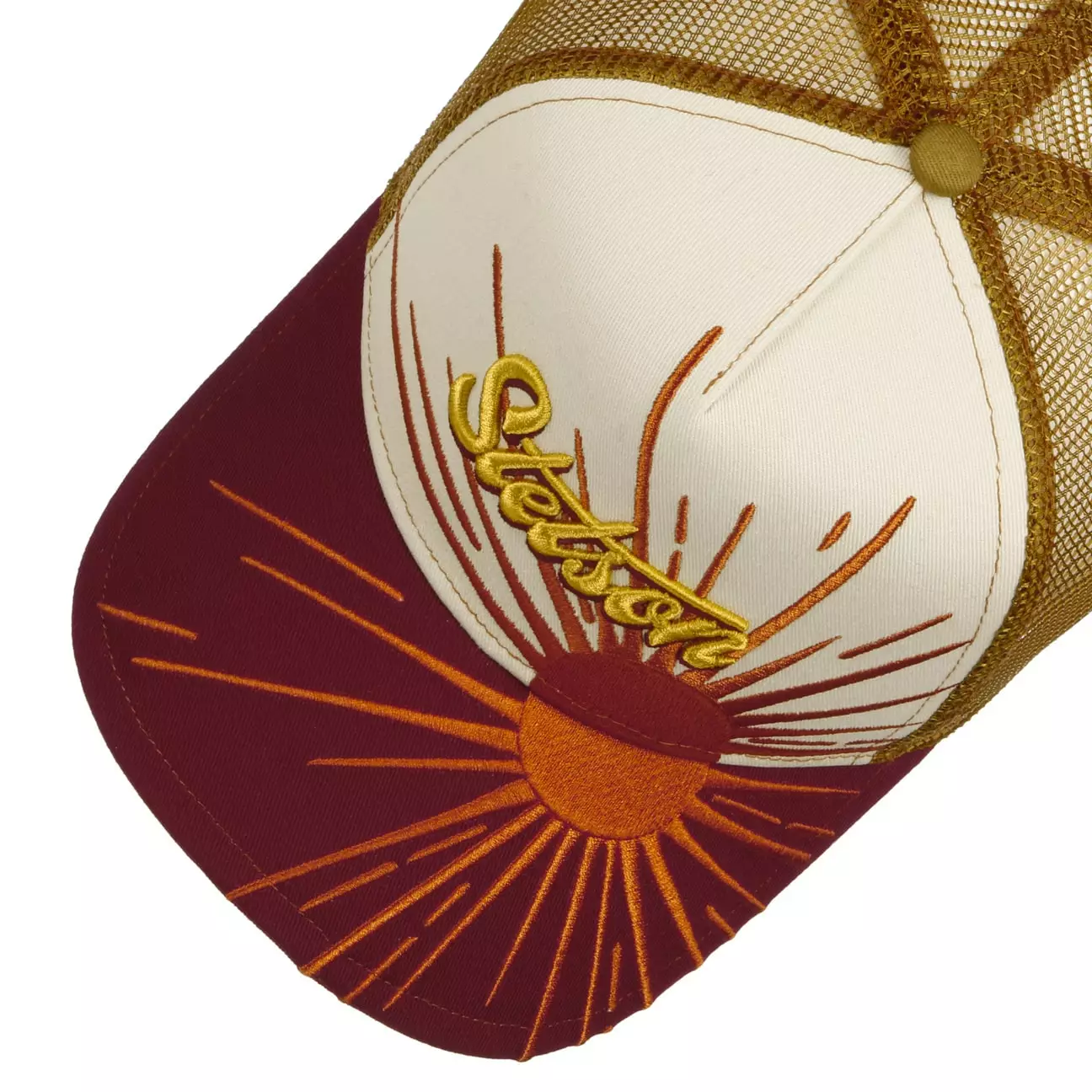 Stetson Rising Sun Trucker Orange Rouge