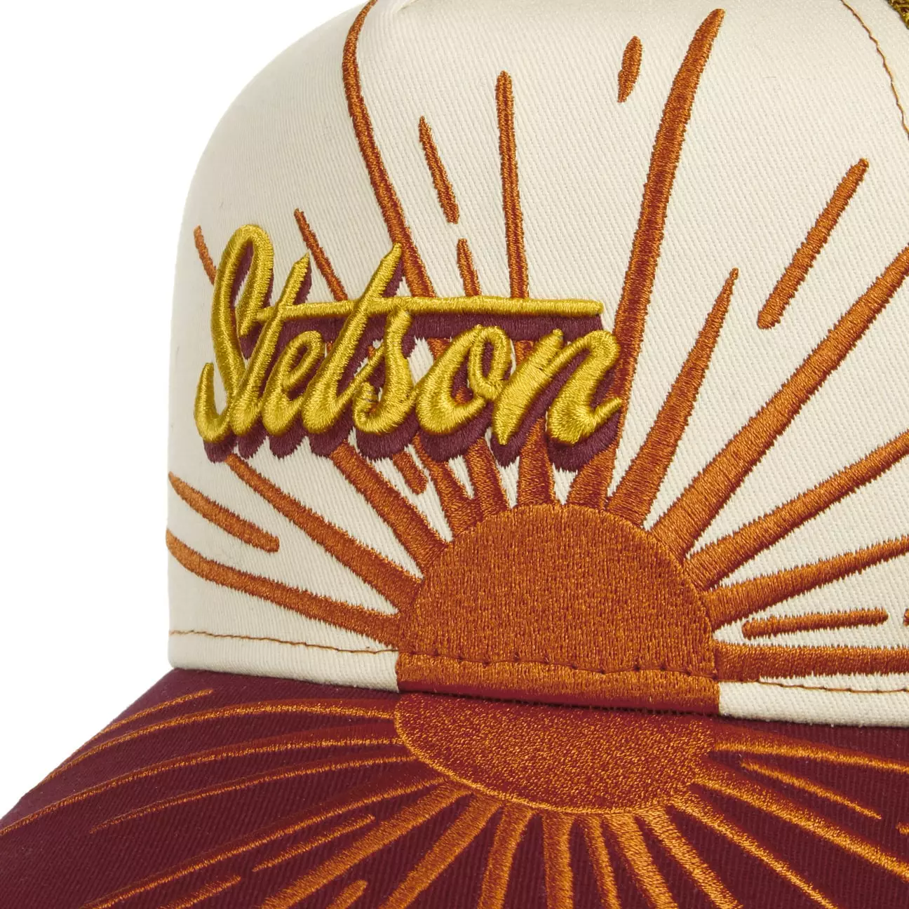 Stetson Rising Sun Trucker Orange Rouge