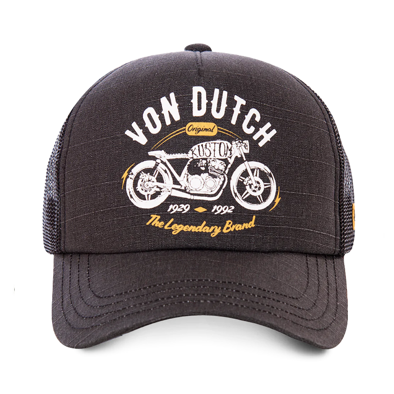 Von Dutch Casquette Baseball Biker Gris