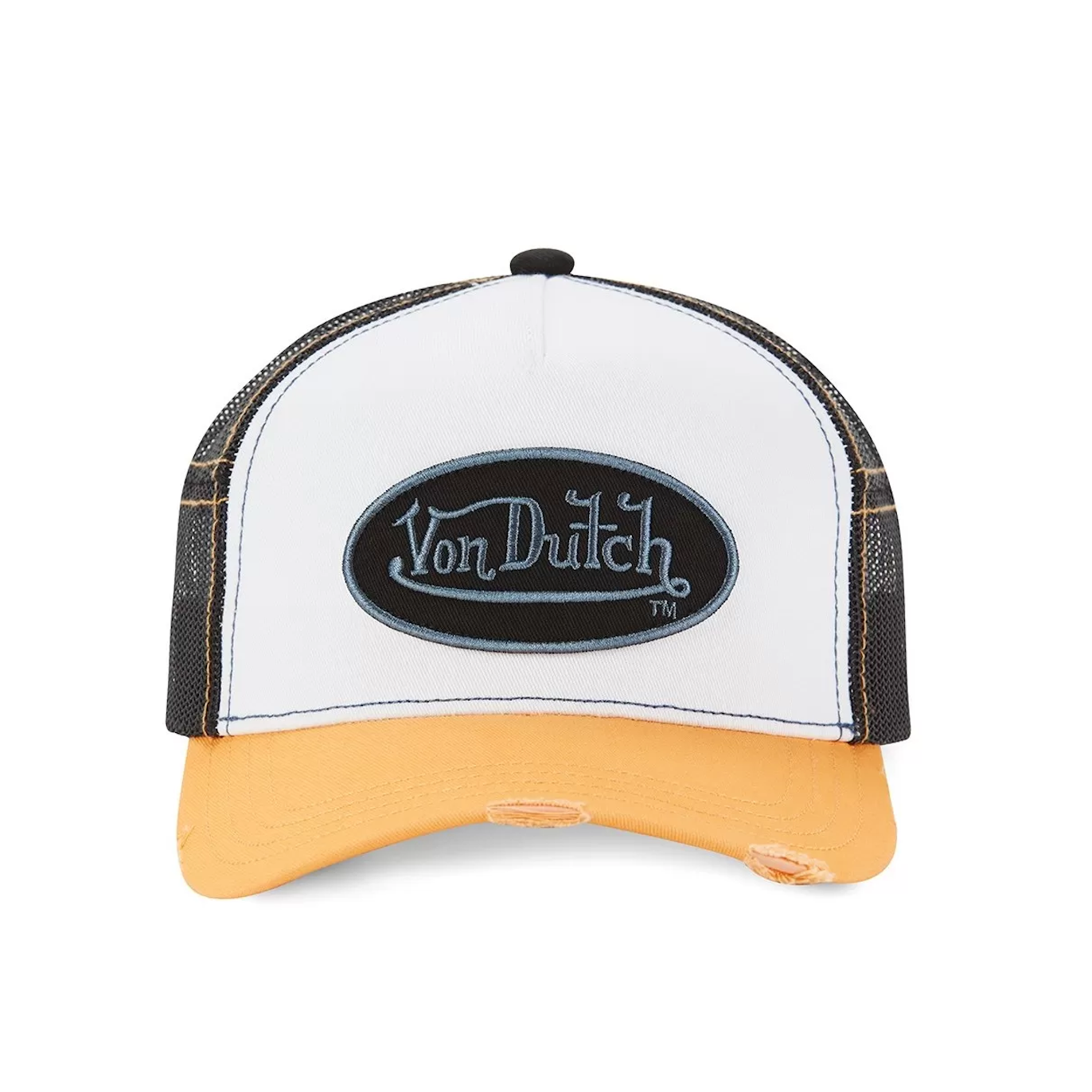 Von Dutch Casquette Baseball Trucker Summer Jaune/Blanc