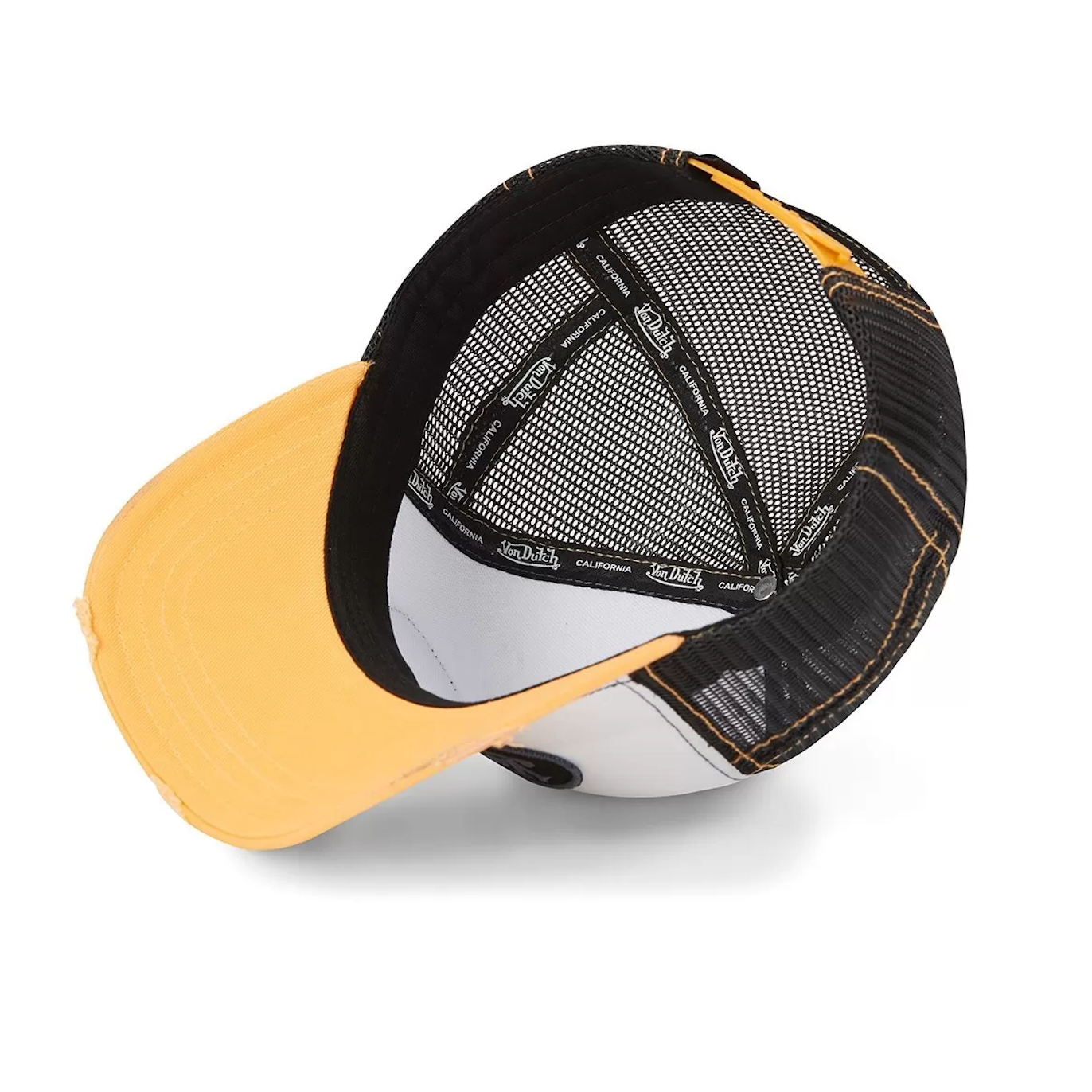 Von Dutch Casquette Baseball Trucker Summer Jaune/Blanc