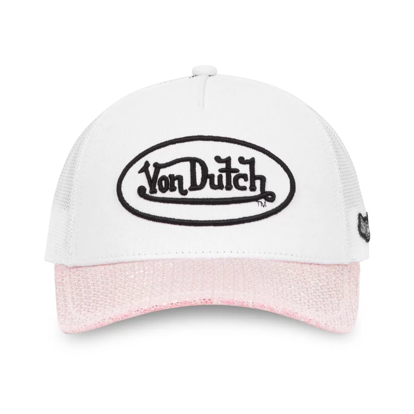 Von Dutch Casquette Blanche Baseball Snapback effet Pailleté SHINY