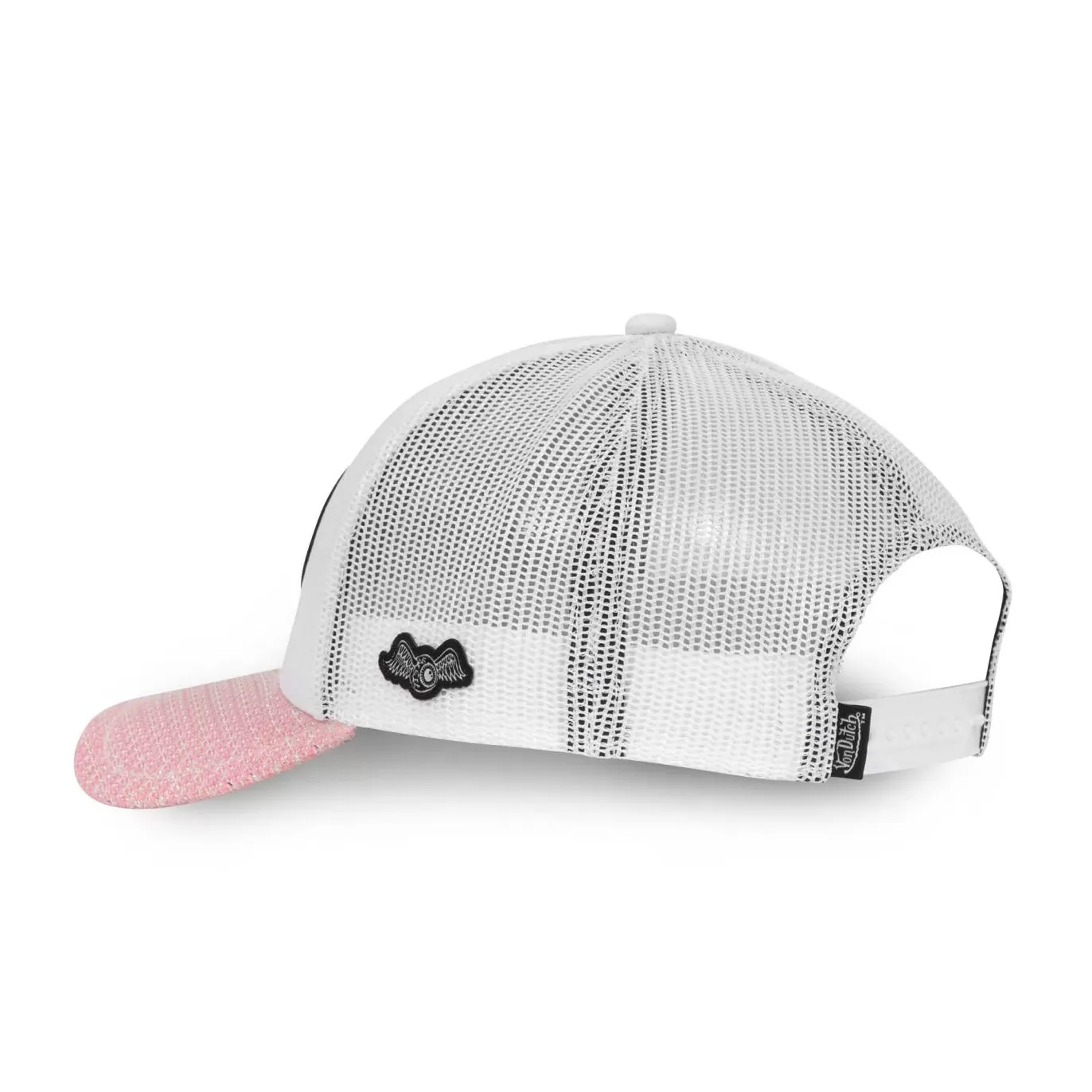 Von Dutch Casquette Blanche Baseball Snapback effet Pailleté SHINY